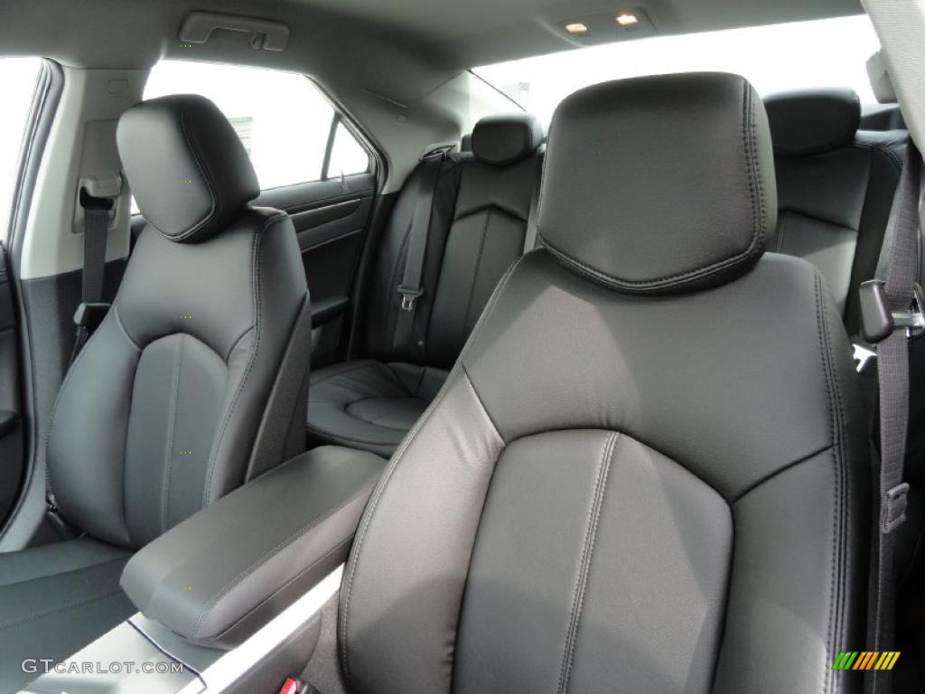Ebony Interior 2011 Cadillac CTS 4 3.0 AWD Sedan Photo #46471239