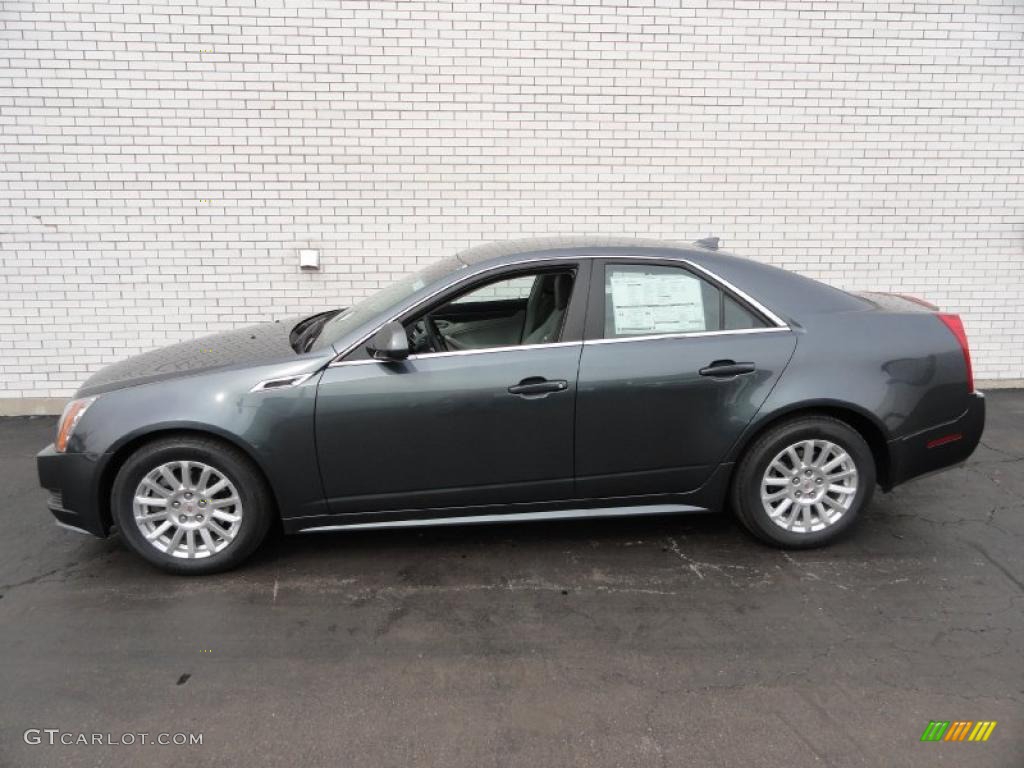 Thunder Gray ChromaFlair 2011 Cadillac CTS 4 3.0 AWD Sedan Exterior Photo #46471812