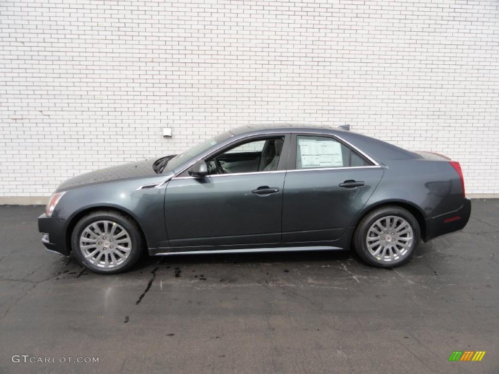 Thunder Gray ChromaFlair 2011 Cadillac CTS 4 3.0 AWD Sedan Exterior Photo #46472118