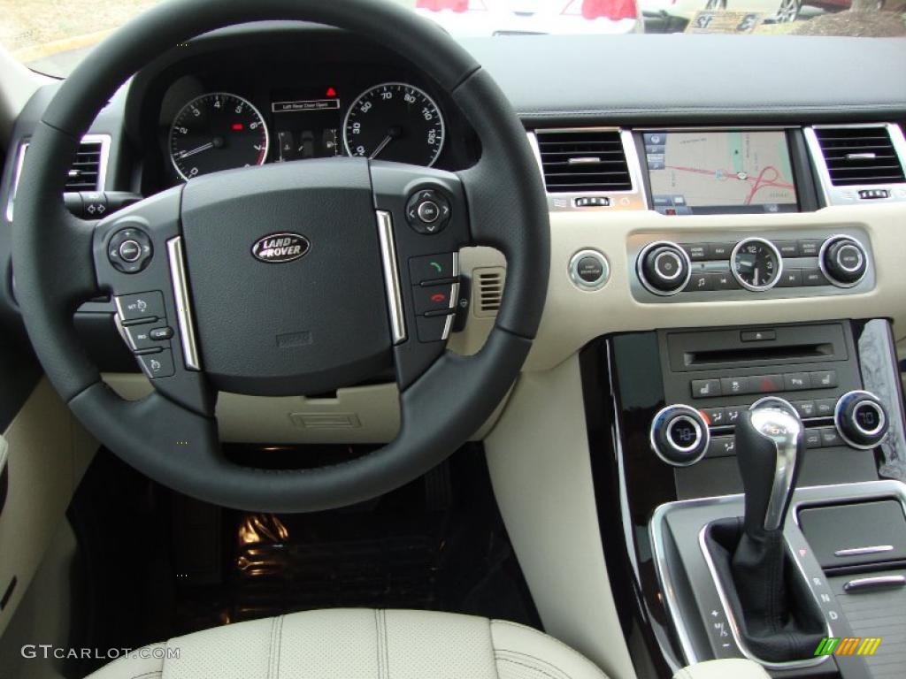 2011 Land Rover Range Rover Sport HSE LUX Ivory/Ebony Dashboard Photo #46472610