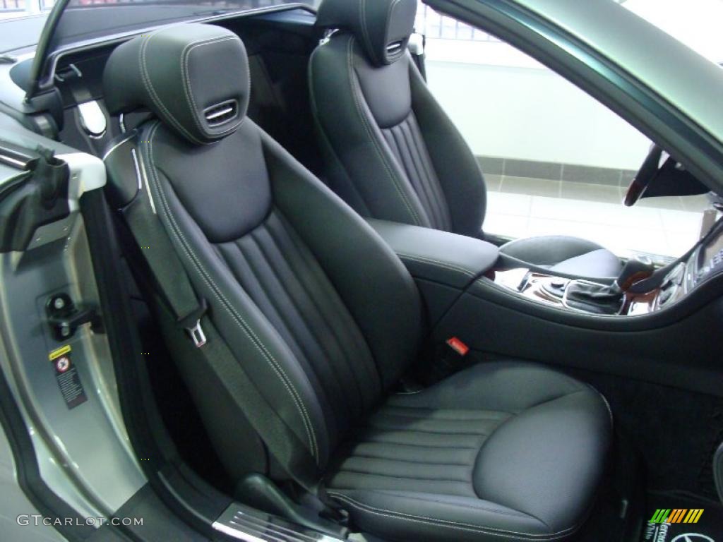 Black Interior 2011 Mercedes-Benz SL 550 Roadster Photo #46473837