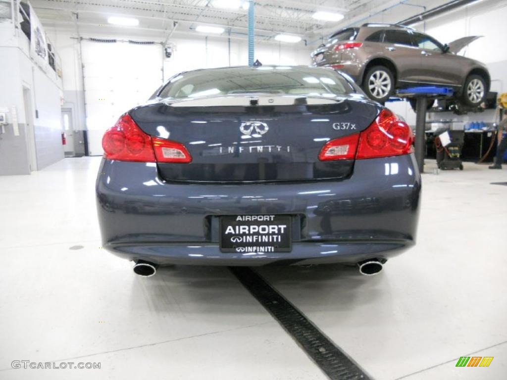 2011 G 37 x AWD Sedan - Blue Slate / Wheat photo #6