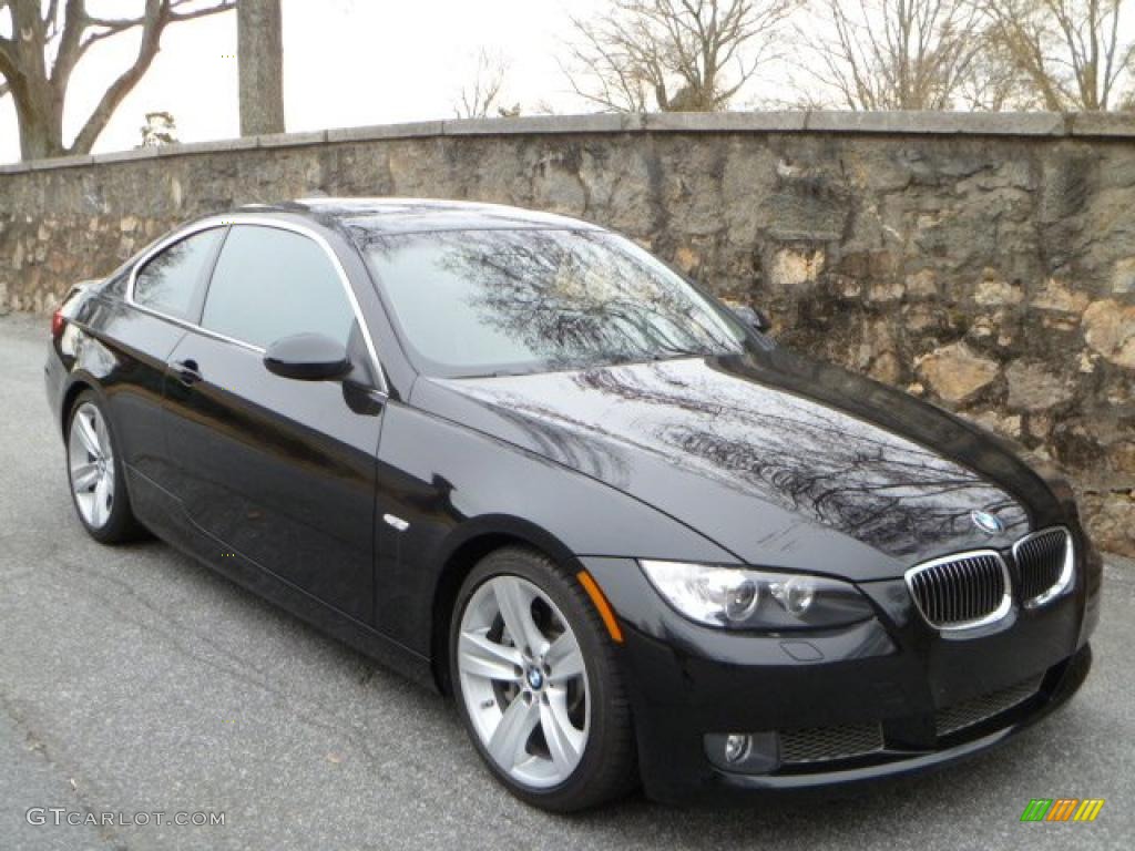 2008 3 Series 335i Coupe - Jet Black / Black photo #1