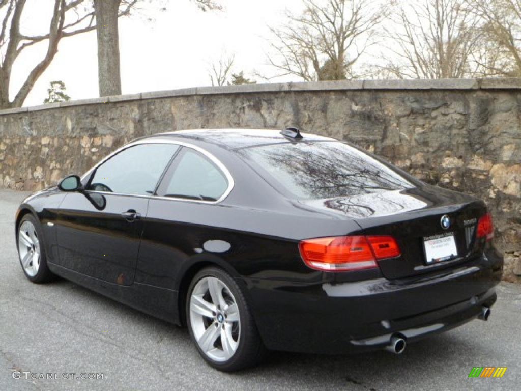 2008 3 Series 335i Coupe - Jet Black / Black photo #4