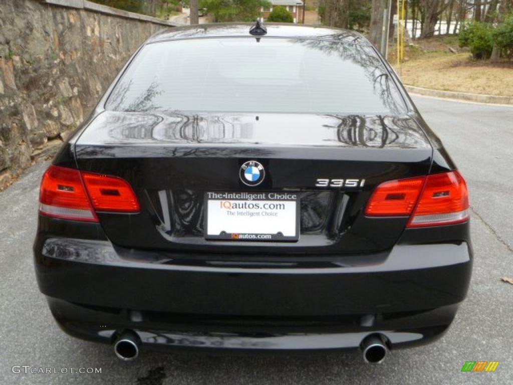 2008 3 Series 335i Coupe - Jet Black / Black photo #5