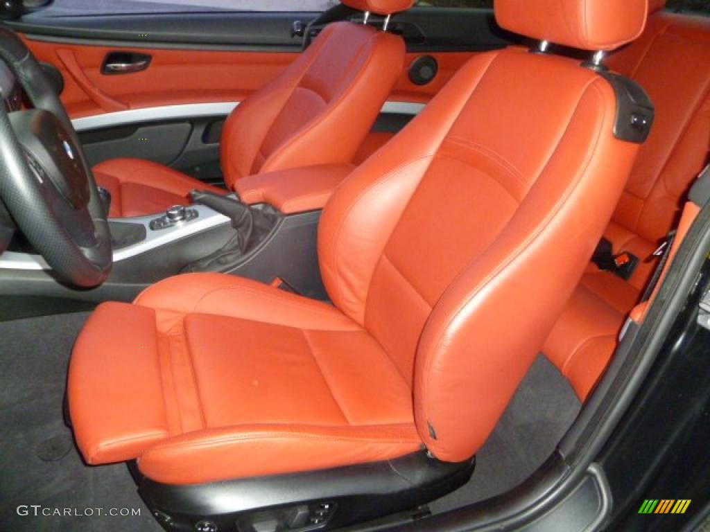 Coral Red/Black Dakota Leather Interior 2010 BMW 3 Series 335i Coupe Photo #46474737