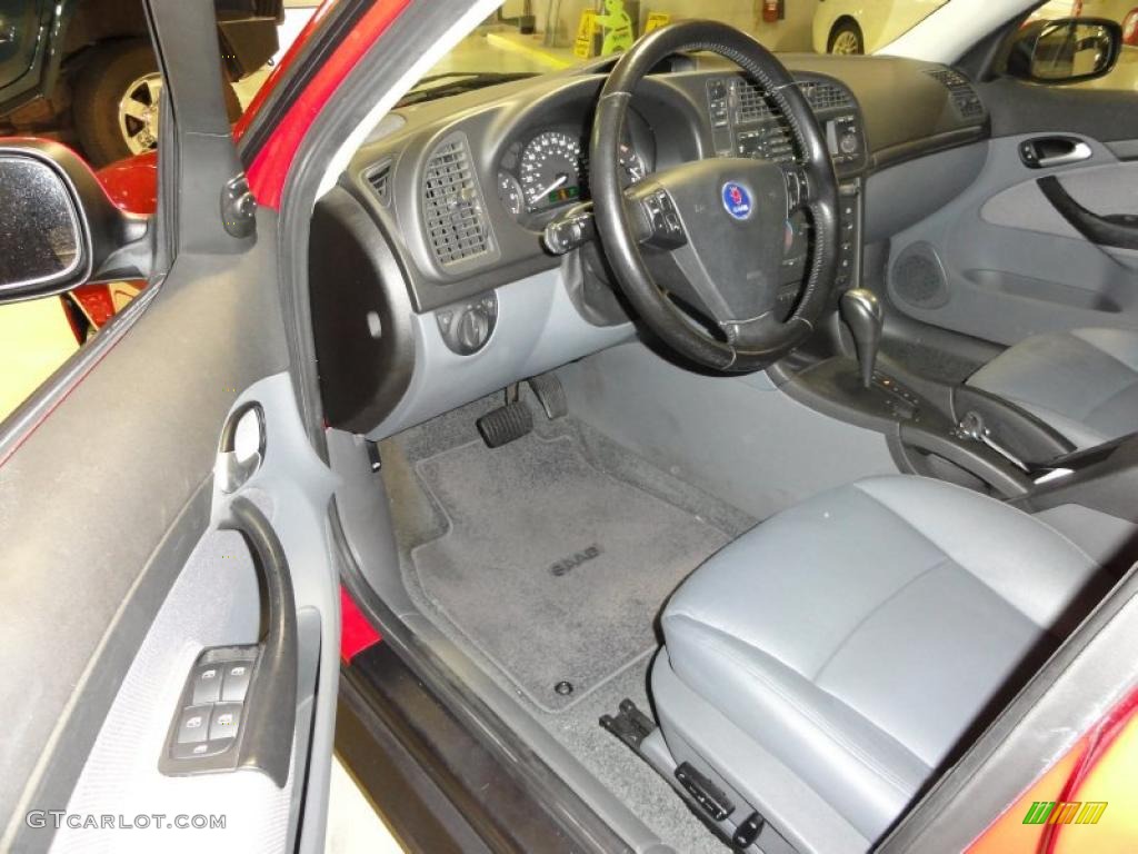 Charcoal Grey Interior 2003 Saab 9-3 Linear Sport Sedan Photo #46474920