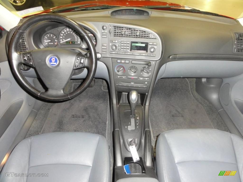 2003 Saab 9-3 Linear Sport Sedan Charcoal Grey Dashboard Photo #46475103