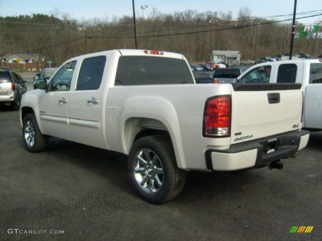 White Diamond Tricoat 2011 GMC Sierra 1500 Denali Crew Cab 4x4 Exterior Photo #46475226