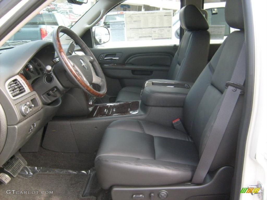 Ebony Interior 2011 GMC Sierra 1500 Denali Crew Cab 4x4 Photo #46475289