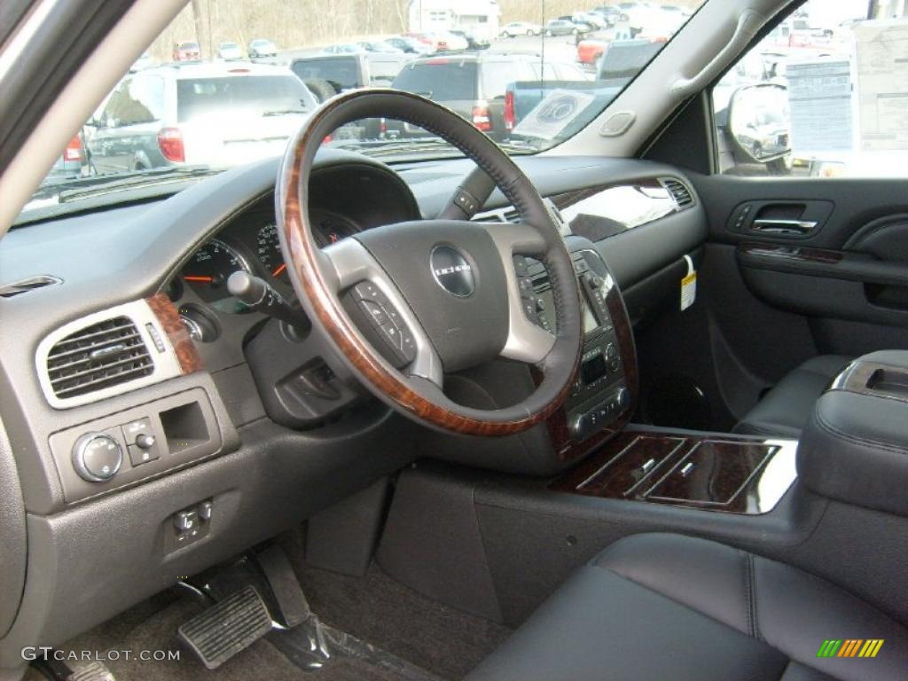 Ebony Interior 2011 GMC Sierra 1500 Denali Crew Cab 4x4 Photo #46475307