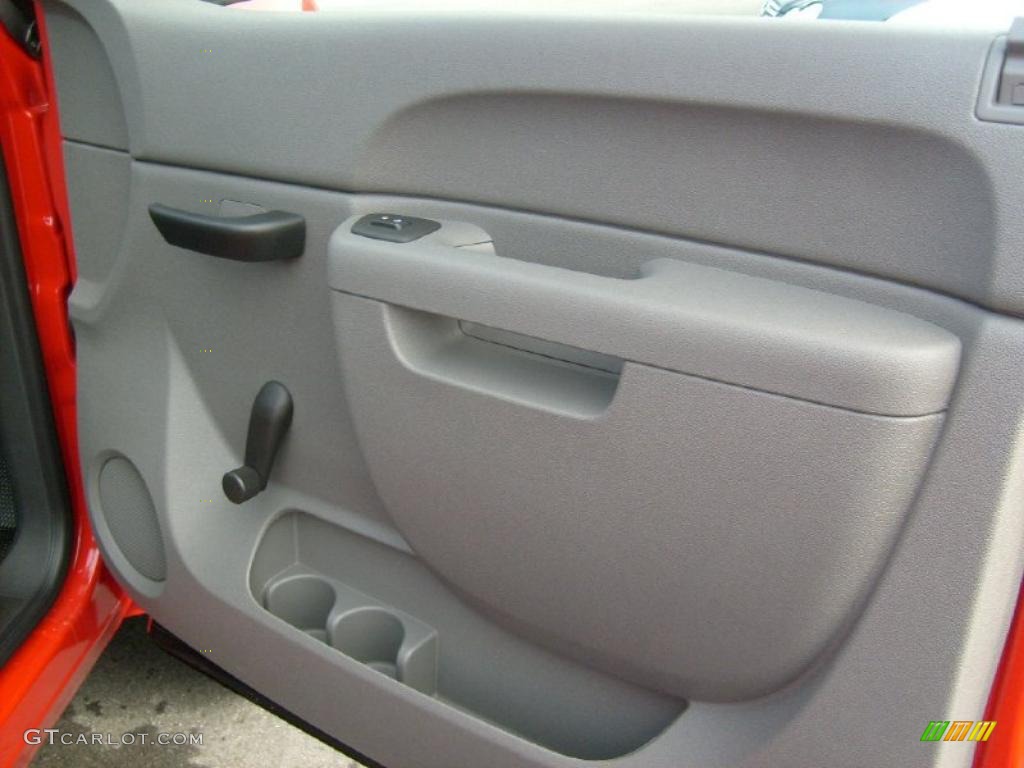 2011 GMC Sierra 2500HD Work Truck Regular Cab 4x4 Dark Titanium Door Panel Photo #46475703