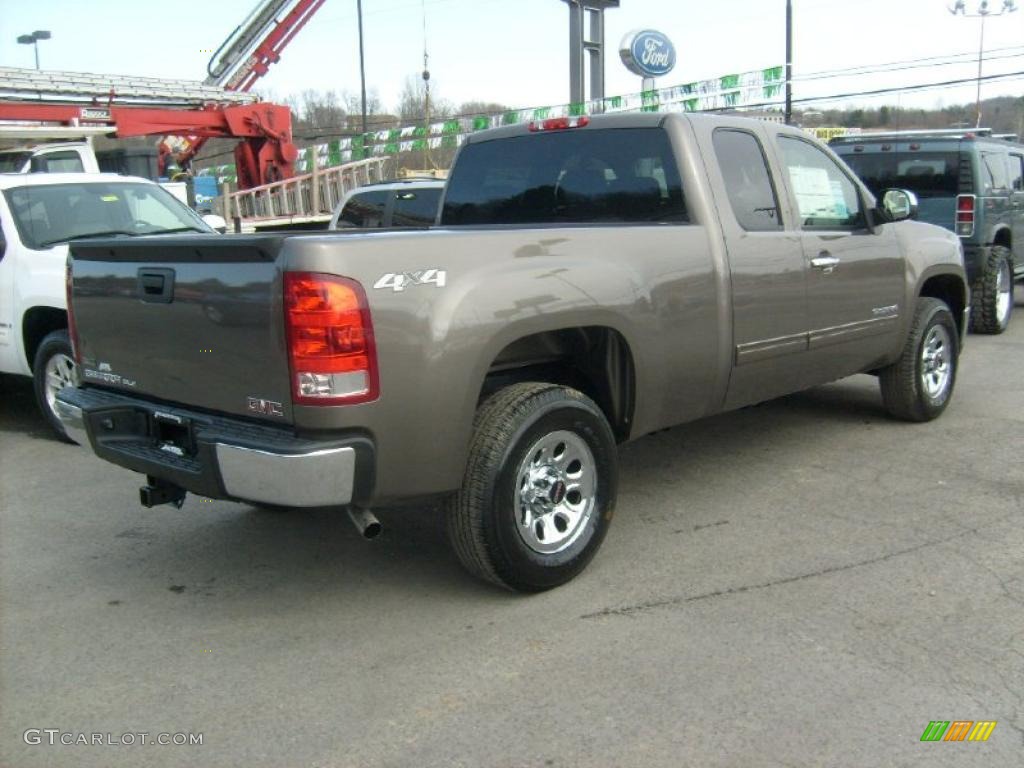 Mocha Steel Metallic 2011 GMC Sierra 1500 SLE Extended Cab 4x4 Exterior Photo #46475868