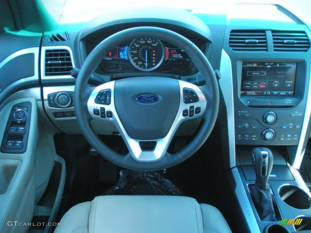 2011 Ford Explorer XLT Medium Light Stone Dashboard Photo #46476219