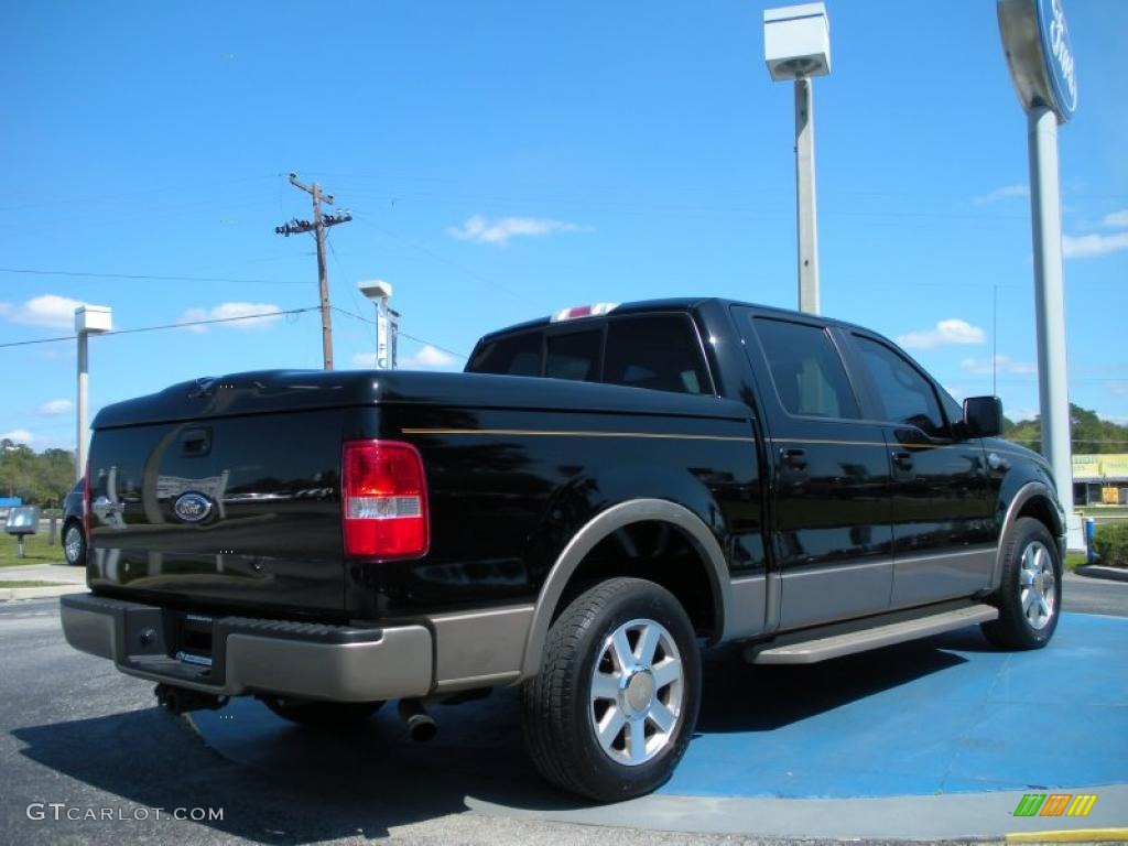 2005 F150 King Ranch SuperCrew - Black / Castano Brown Leather photo #5
