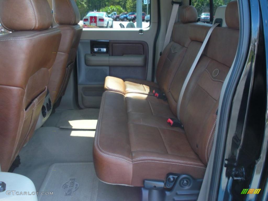 2005 F150 King Ranch SuperCrew - Black / Castano Brown Leather photo #14