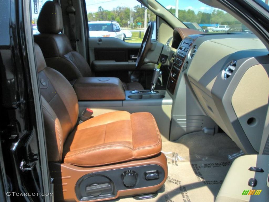 2005 F150 King Ranch SuperCrew - Black / Castano Brown Leather photo #16