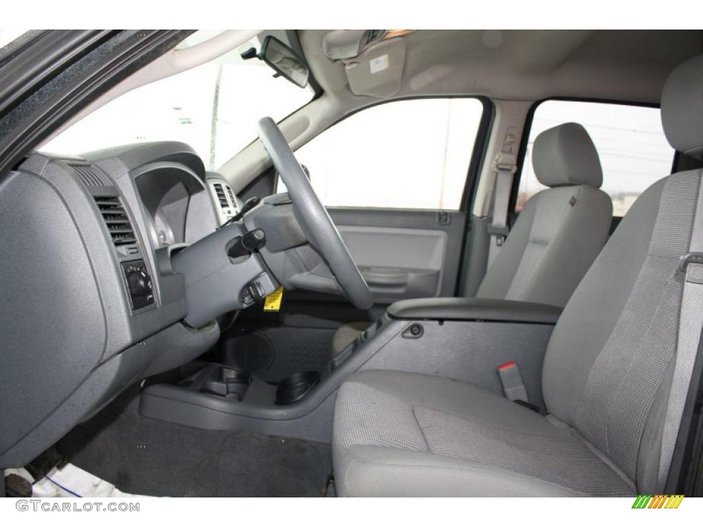 Medium Slate Gray Interior 2007 Dodge Dakota SLT Quad Cab 4x4 Photo #46478058