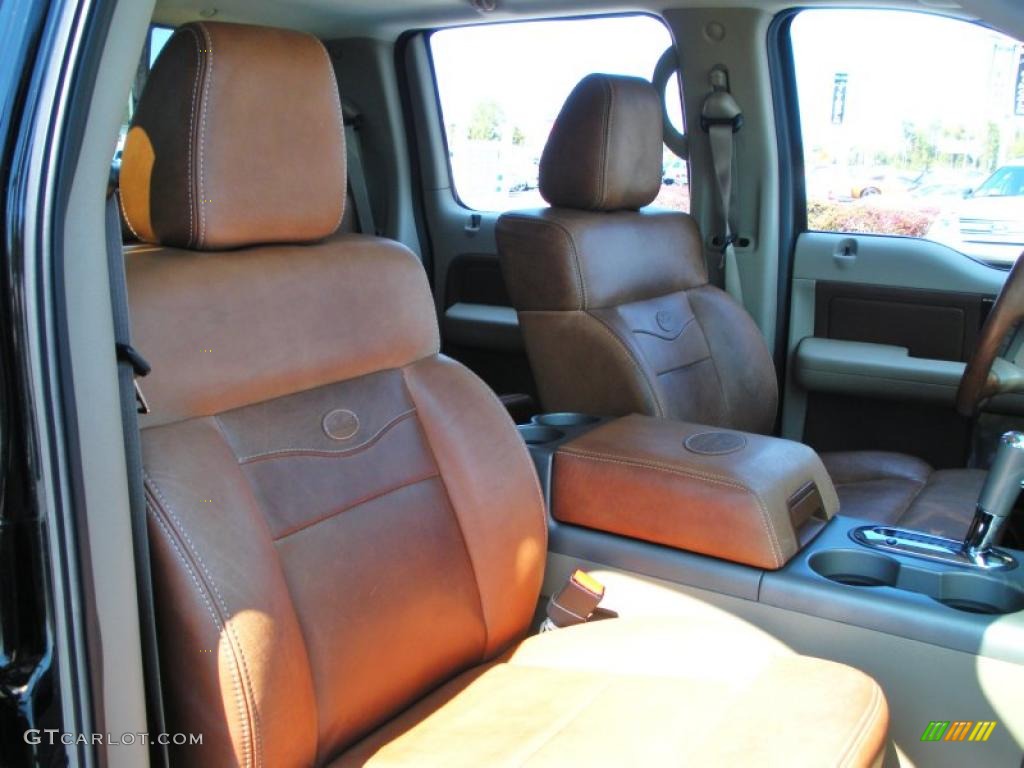 2005 F150 King Ranch SuperCrew - Black / Castano Brown Leather photo #17