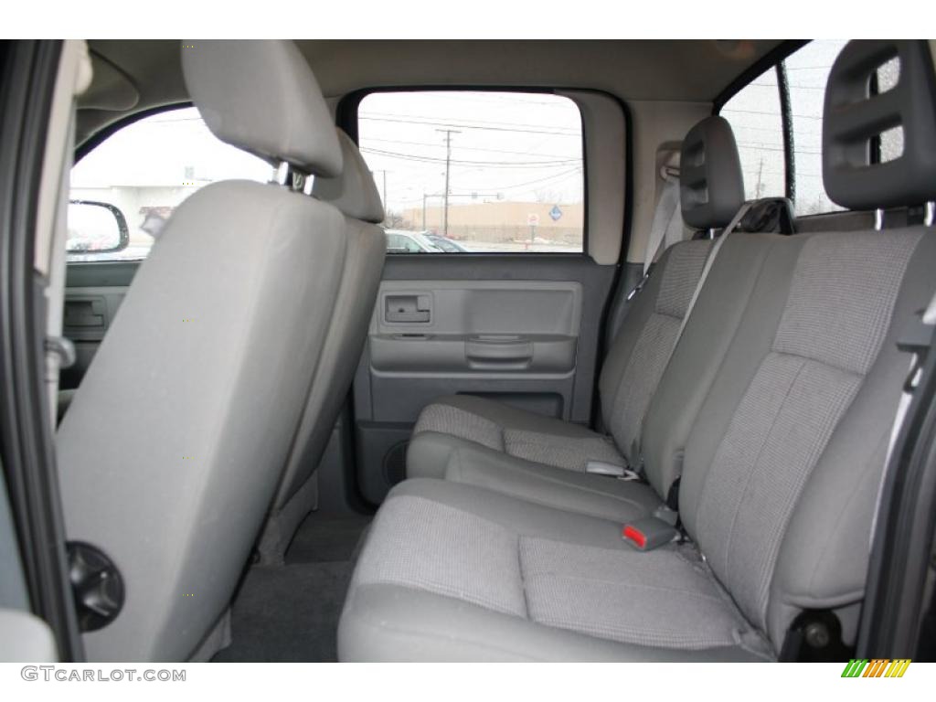 Medium Slate Gray Interior 2007 Dodge Dakota SLT Quad Cab 4x4 Photo #46478073