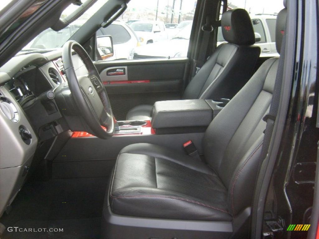 Charcoal Black Interior 2008 Ford Expedition Funkmaster Flex Limited 4x4 Photo #46478346