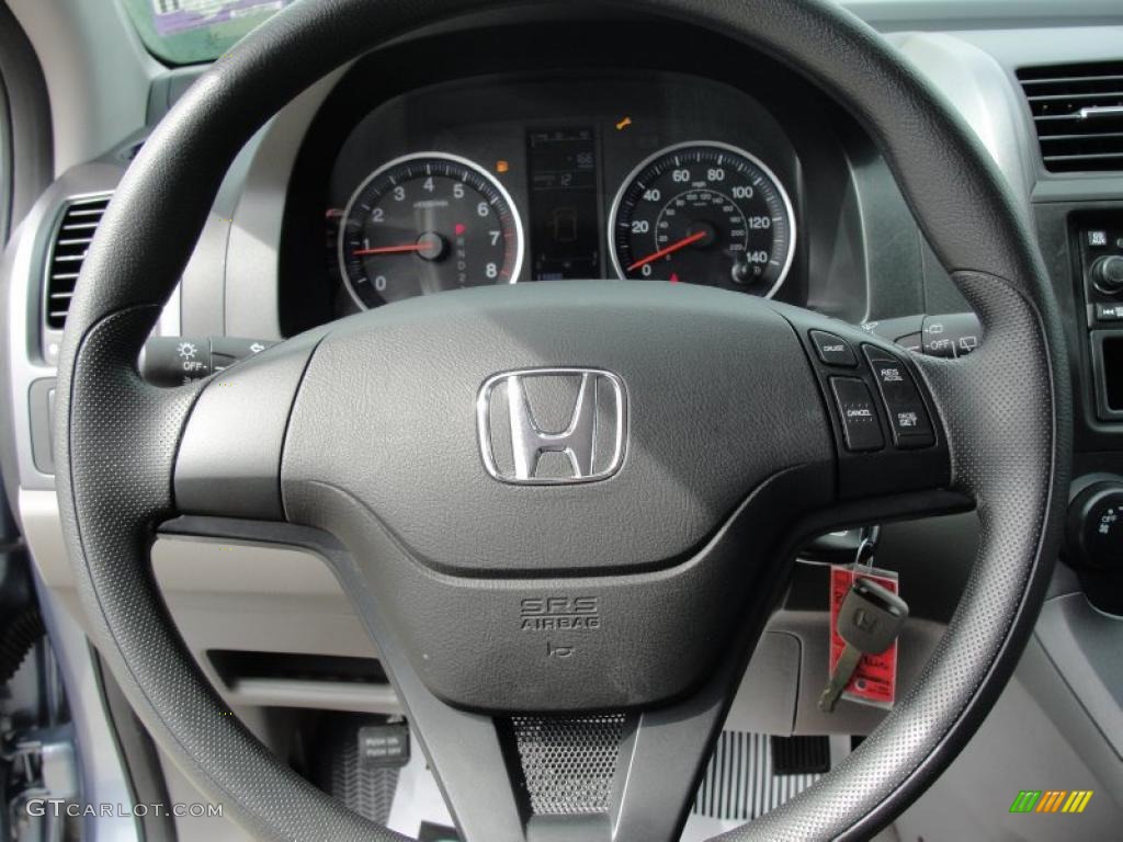 2009 Honda CR-V LX Gray Steering Wheel Photo #46478466
