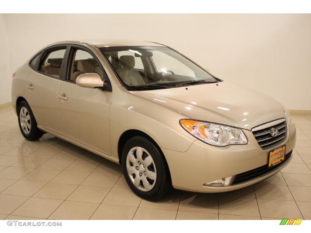 2009 Elantra GLS Sedan - Laguna Sand / Beige photo #1