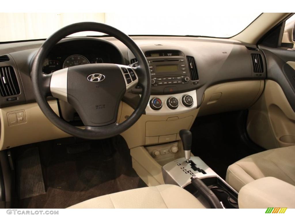 2009 Elantra GLS Sedan - Laguna Sand / Beige photo #7
