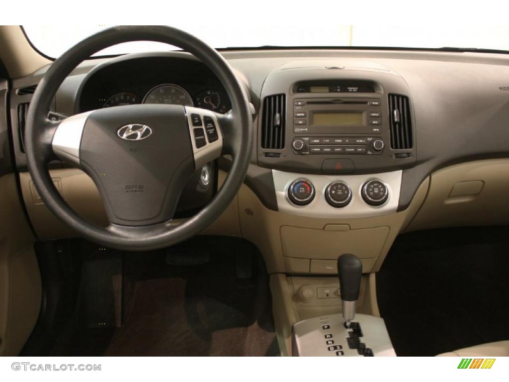 2009 Elantra GLS Sedan - Laguna Sand / Beige photo #14