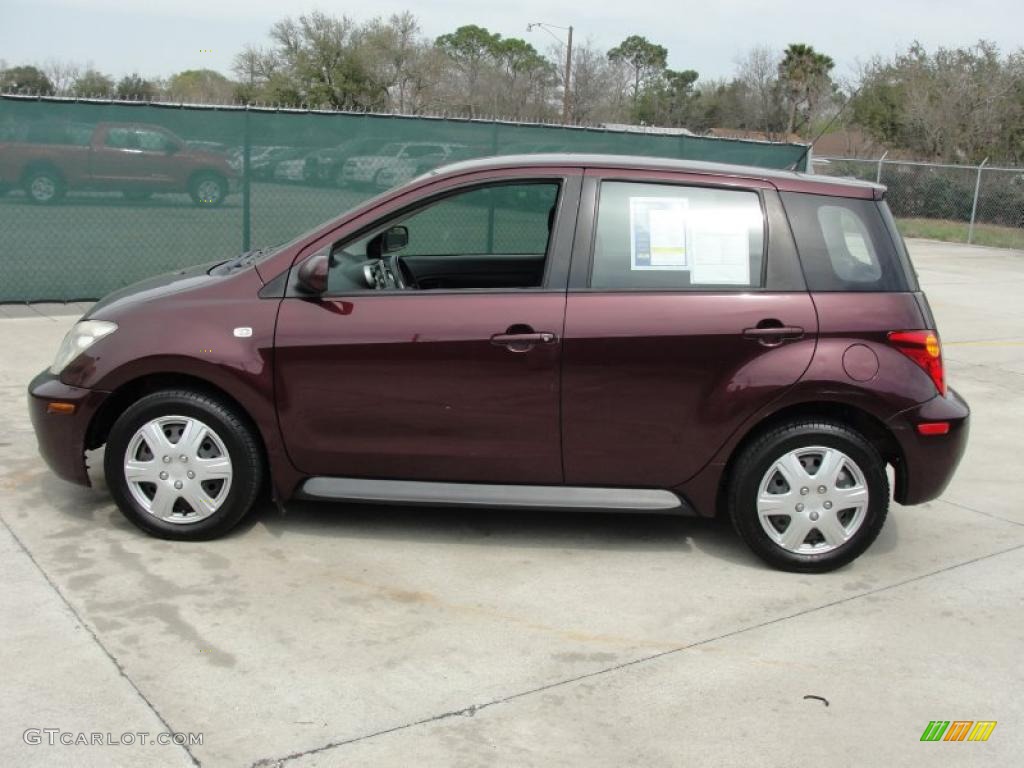 Black Cherry Pearl 2004 Scion xA Standard xA Model Exterior Photo