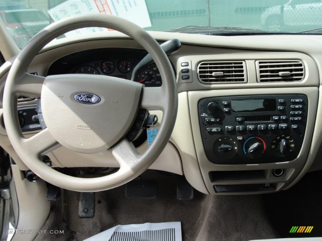 2004 Ford Taurus SE Sedan Medium Parchment Dashboard Photo #46481643