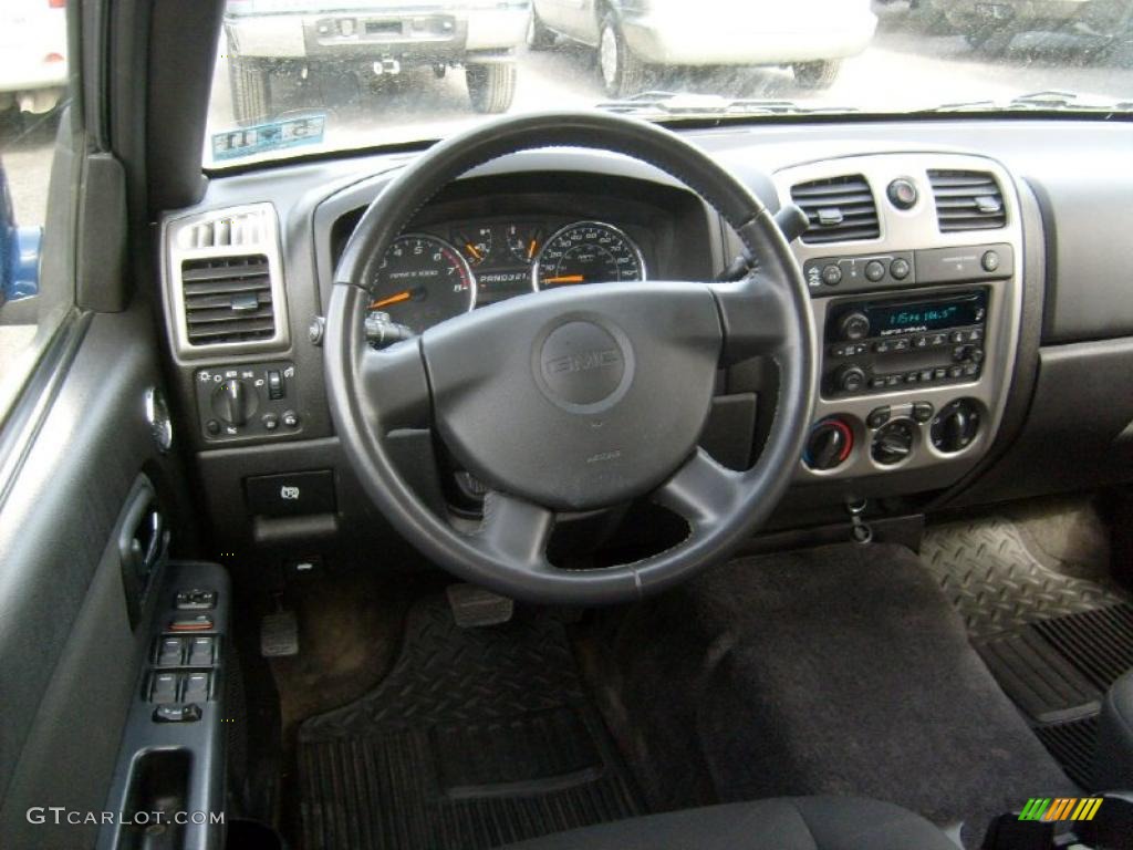 2010 GMC Canyon SLE Crew Cab 4x4 Ebony Dashboard Photo #46481769