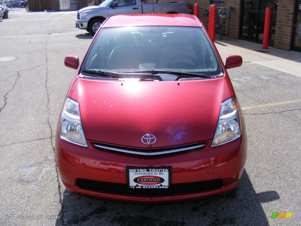 2008 Prius Hybrid - Barcelona Red Metallic / Bisque photo #8