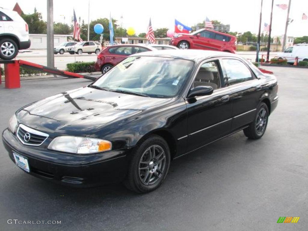 2001 626 LX - Black Onyx / Beige photo #5
