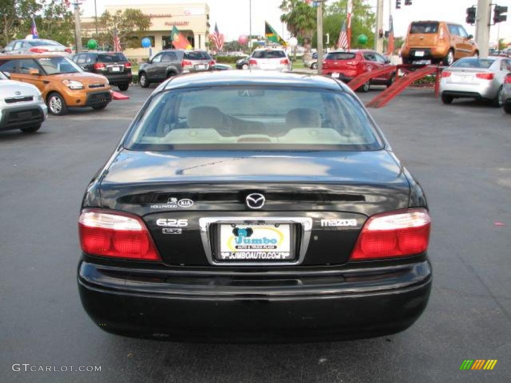 2001 626 LX - Black Onyx / Beige photo #9