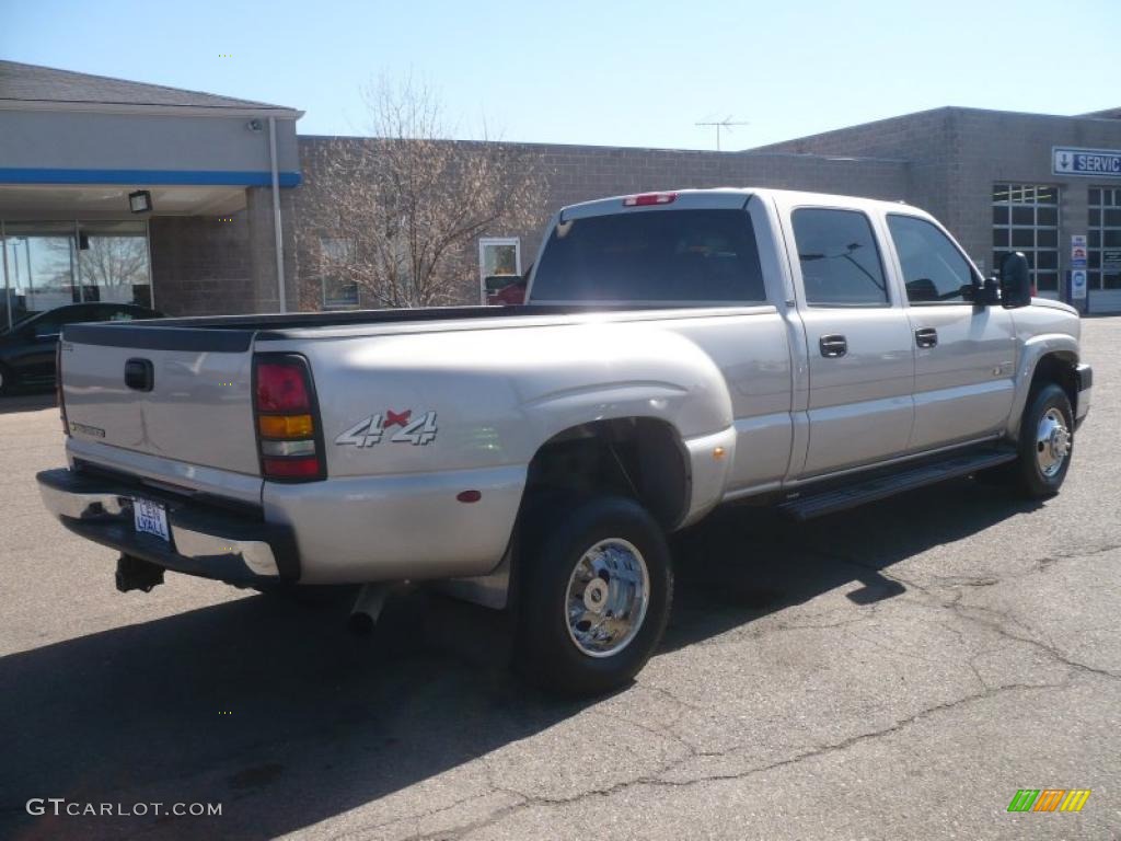 Silver Birch Metallic 2007 Chevrolet Silverado 3500HD Classic LT Crew Cab 4x4 Dually Exterior Photo #46482873