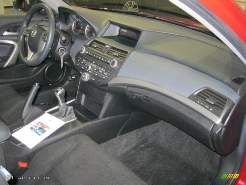 2008 Honda Accord EX Coupe Black Dashboard Photo #46483353