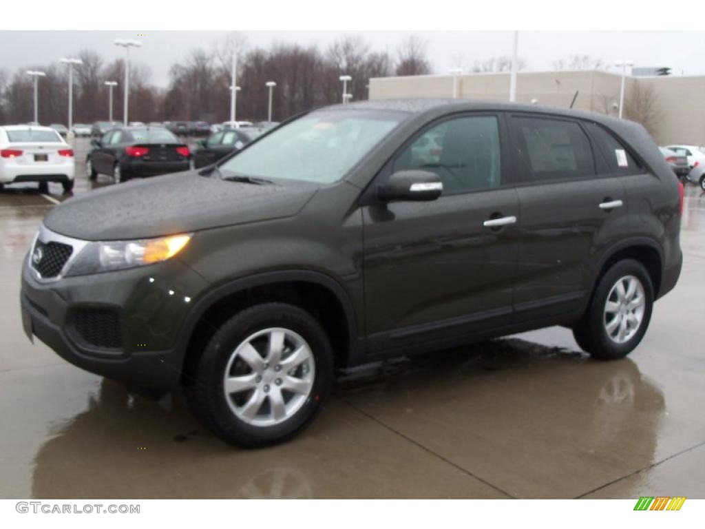 2011 Sorento LX - Tuscan Olive / Black photo #3