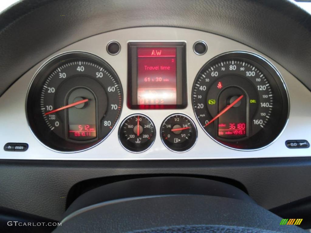2008 Volkswagen Passat Komfort Sedan Gauges Photo #46483734