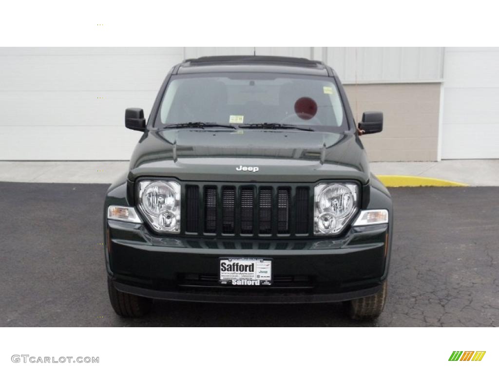 2011 Liberty Sport 4x4 - Natural Green Metallic / Dark Slate Gray photo #2