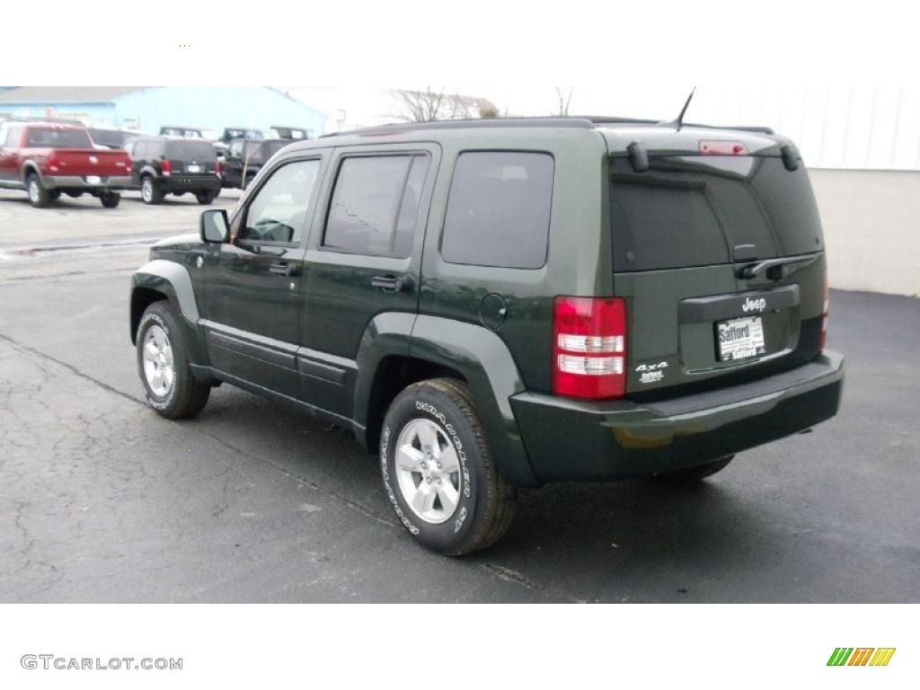 2011 Liberty Sport 4x4 - Natural Green Metallic / Dark Slate Gray photo #7