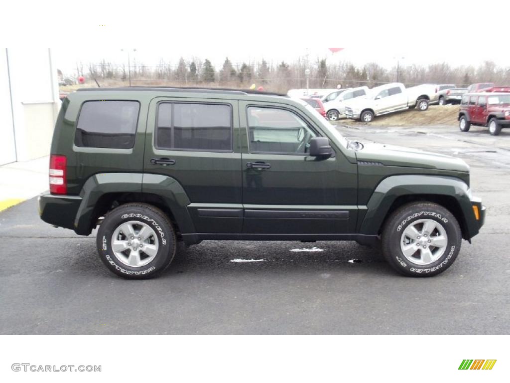 Natural Green Metallic 2011 Jeep Liberty Sport 4x4 Exterior Photo #46485033