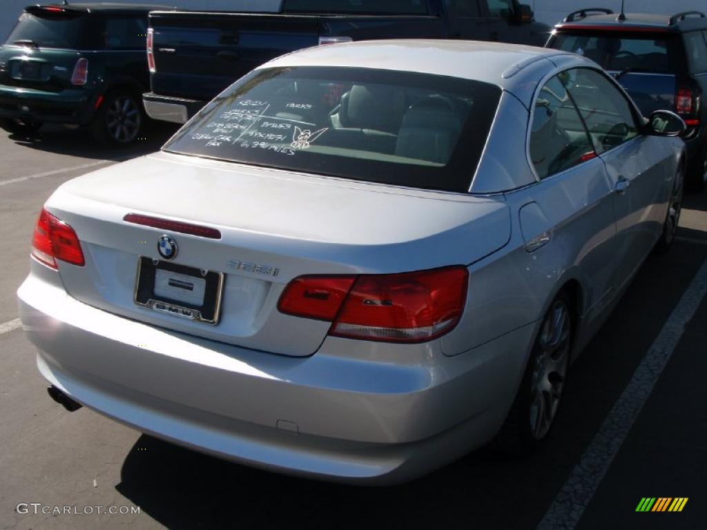 2008 3 Series 328i Convertible - Titanium Silver Metallic / Gray photo #3