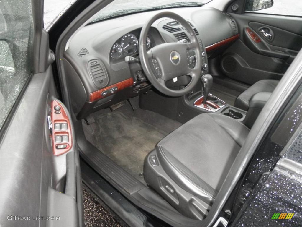 Ebony Black Interior 2006 Chevrolet Malibu LTZ Sedan Photo #46485963