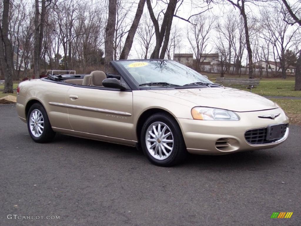 Champagne Pearlcoat 2001 Chrysler Sebring LX Convertible Exterior Photo #46486035