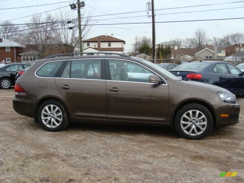 2011 Jetta SE SportWagen - Toffee Brown Metallic / Cornsilk Beige photo #2