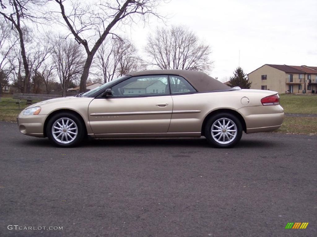 Champagne Pearlcoat 2001 Chrysler Sebring LX Convertible Exterior Photo #46486299