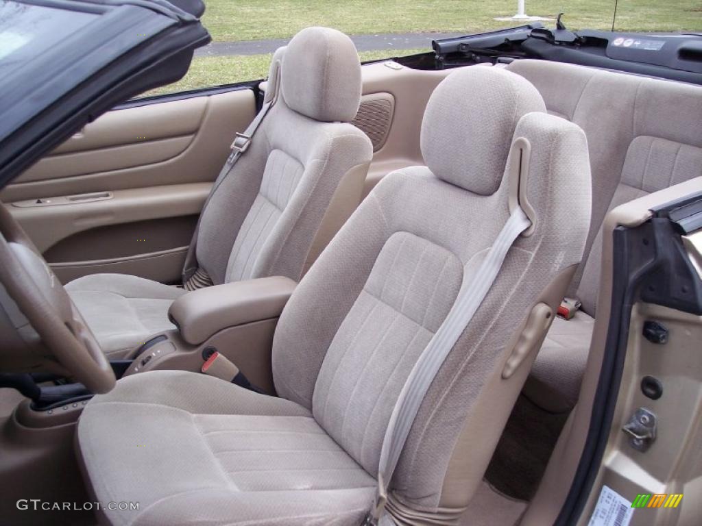 Sandstone Interior 2001 Chrysler Sebring LX Convertible Photo #46486434