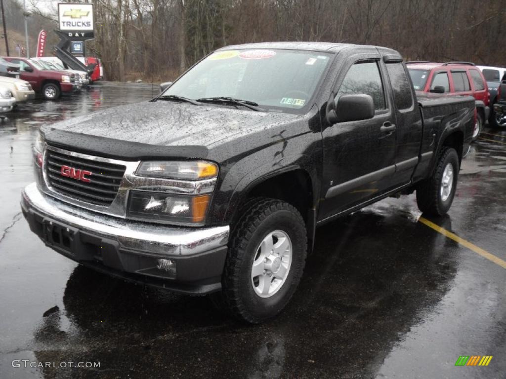 Onyx Black 2006 GMC Canyon Work Truck Extended Cab Exterior Photo #46486941