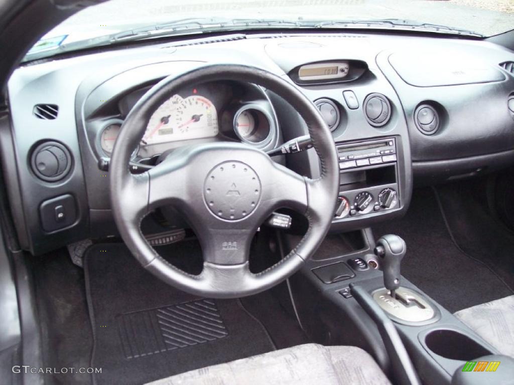 2002 Mitsubishi Eclipse Spyder GS Black Dashboard Photo #46487538